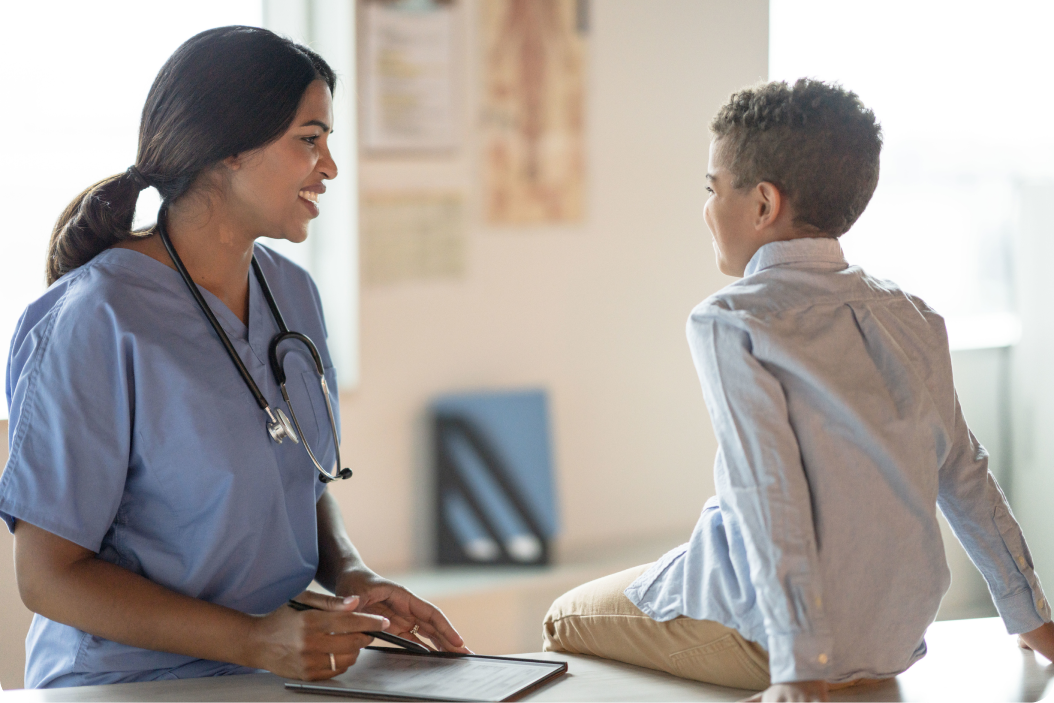 doctor with child patient